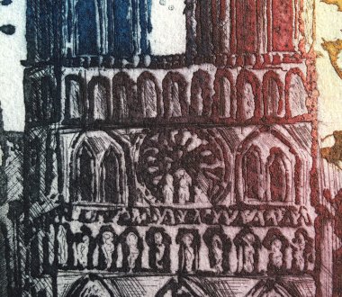 Notre Dame, Ätzgrafik