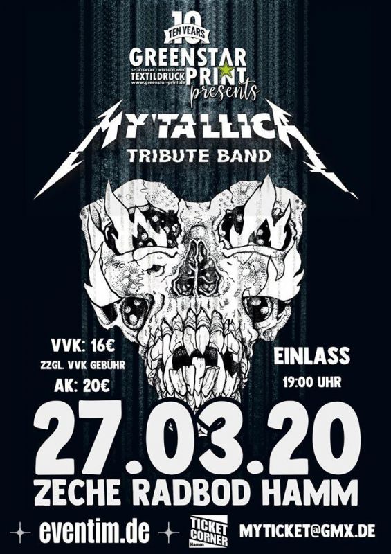 Metallica Tribute Band: "MY’TALLICA 10 Years"