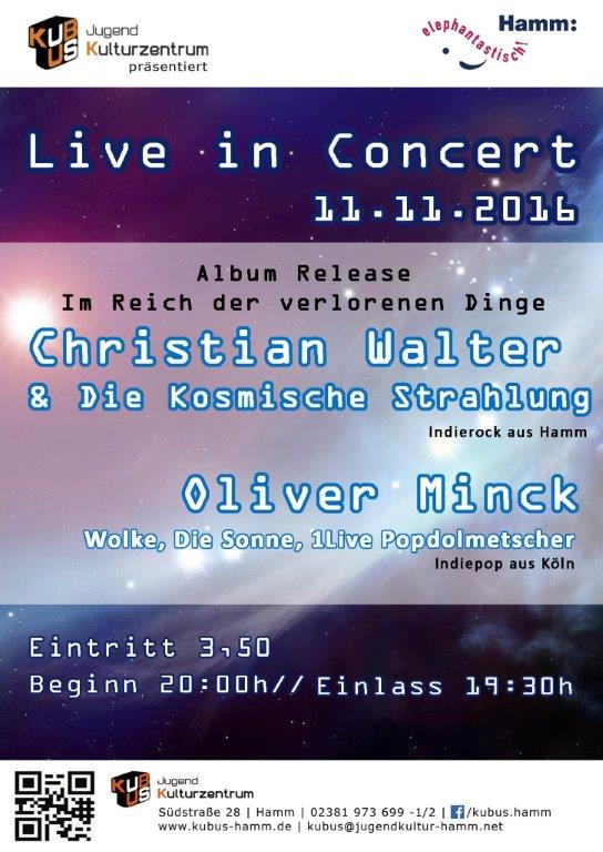 Live in Concert: Christian Walter und die kosmische Strahlung