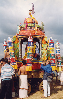Hindu-Tempelfest - Festumzug