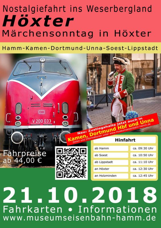 Nostalgiefahrt ins Weserbergland / Märchensonntag Höxter